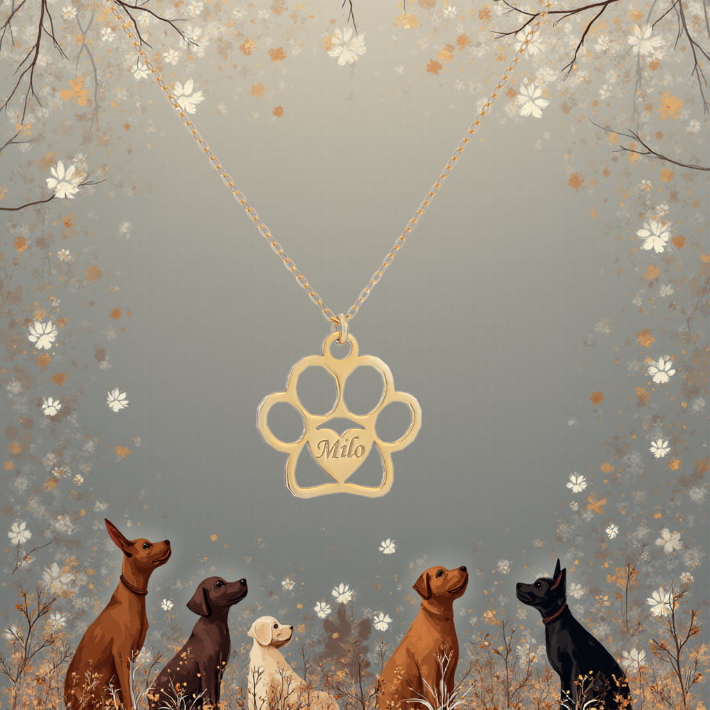 İsme Özel Pati Kolye