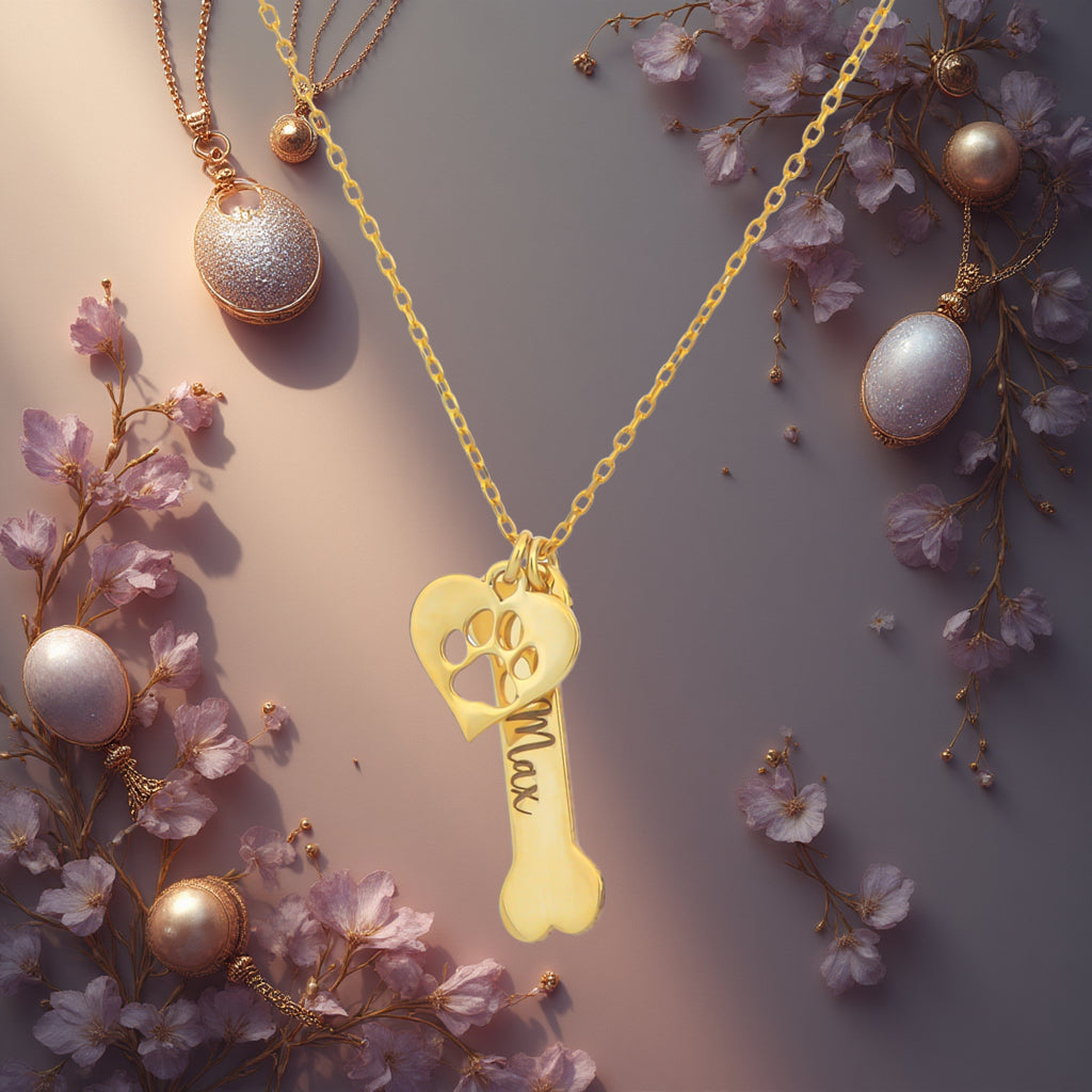 İsme Özel Pati  Sever Kolye