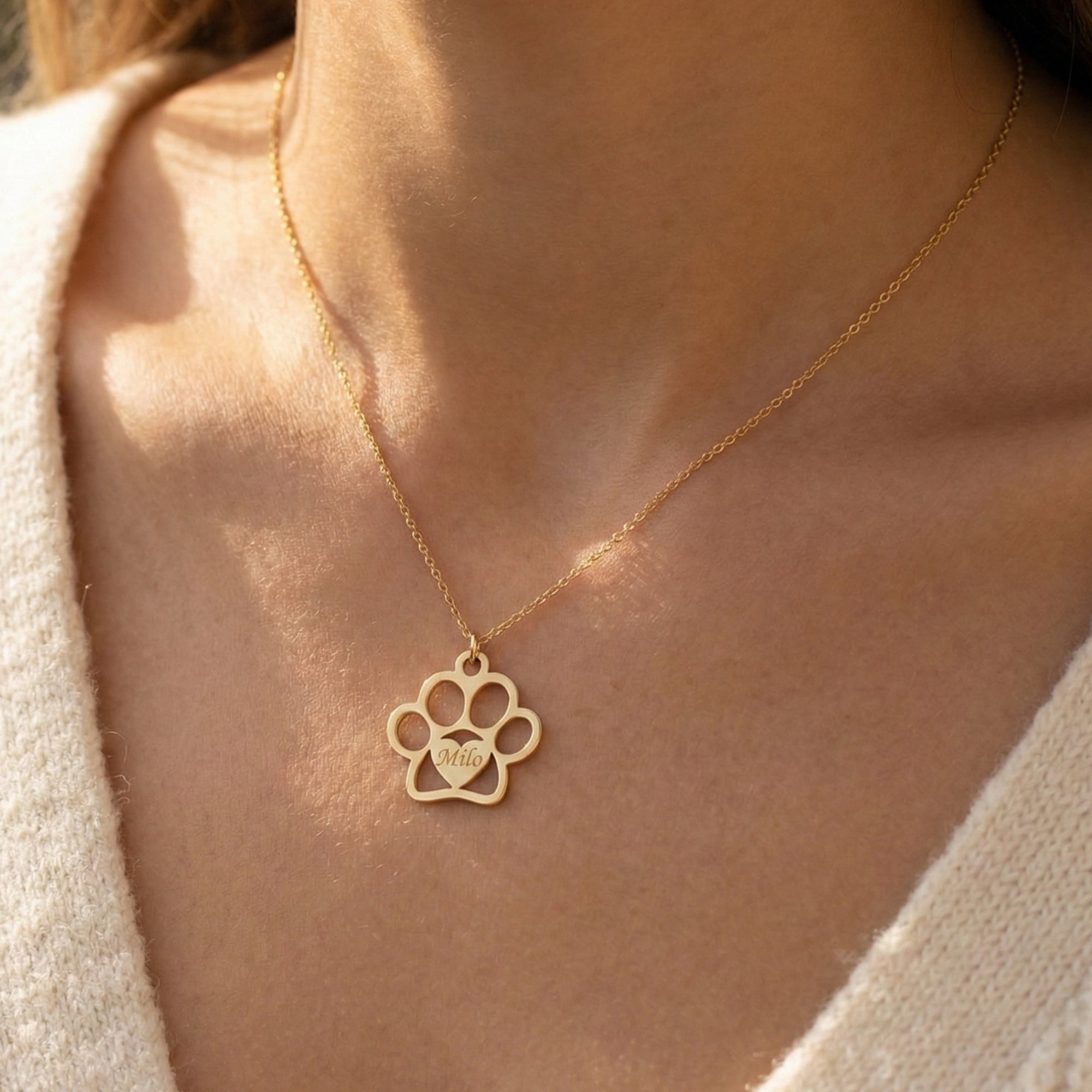 İsme Özel Pati Kolye