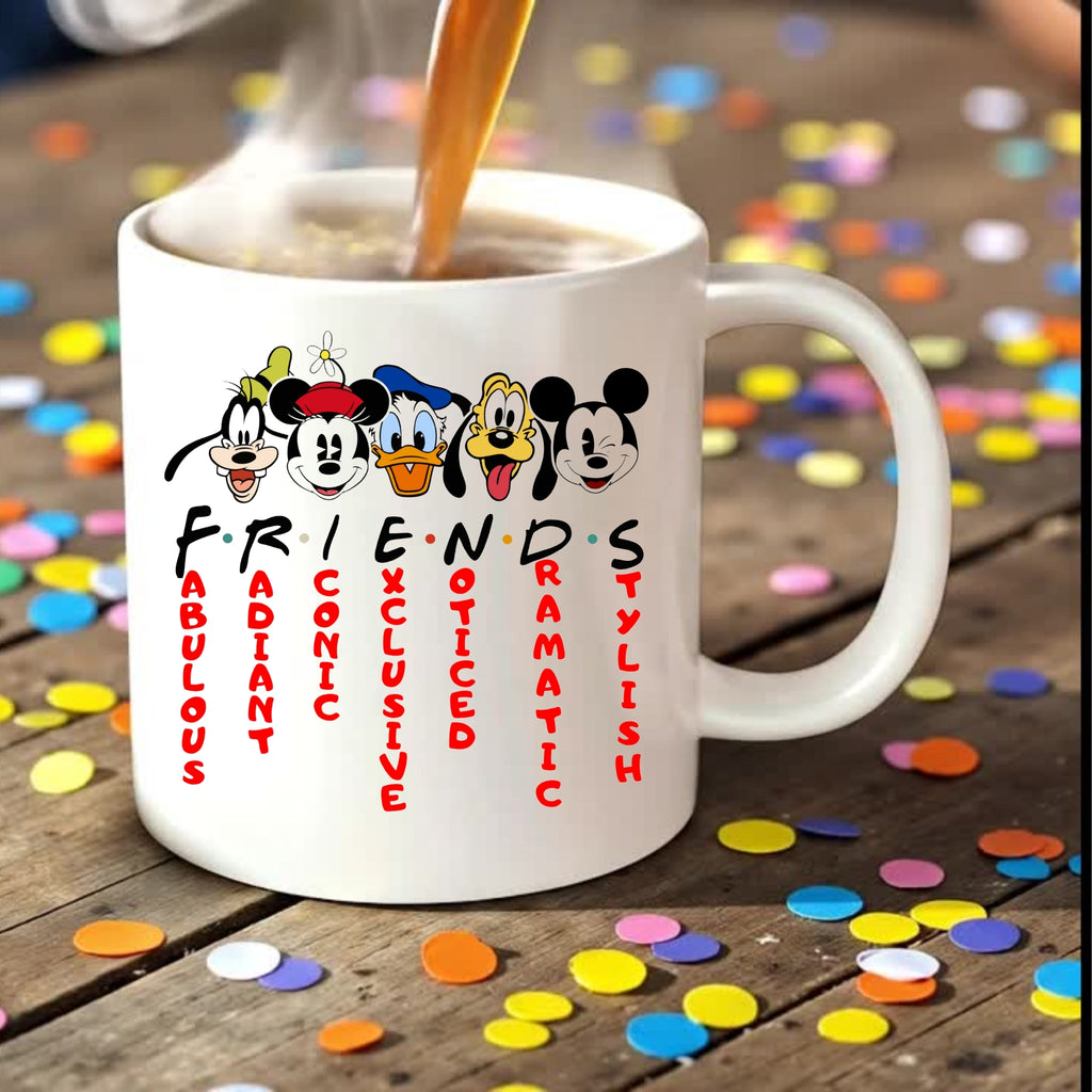 Mickey and Friends Inspired Mug, Mickey Friends Coffee, Disney Lover Gift