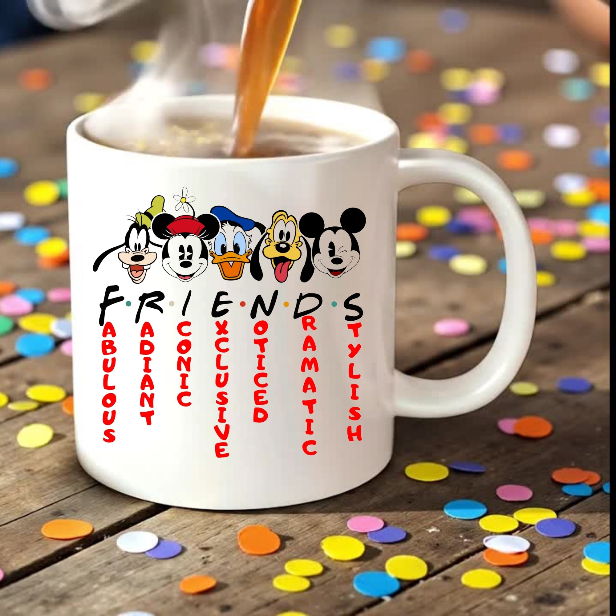 Mickey and Friends Inspired Mug, Mickey Friends Coffee, Disney Lover Gift