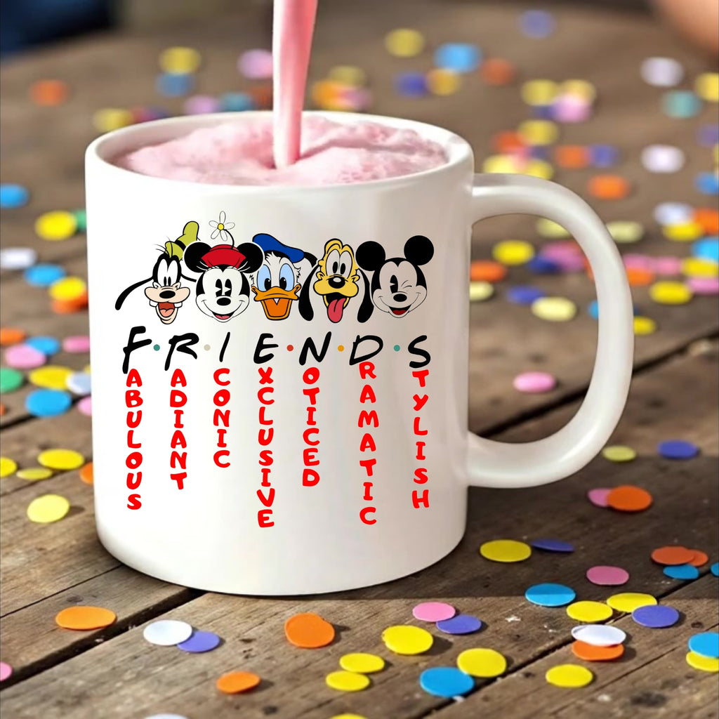 Mickey and Friends Inspired Mug, Mickey Friends Coffee, Disney Lover Gift