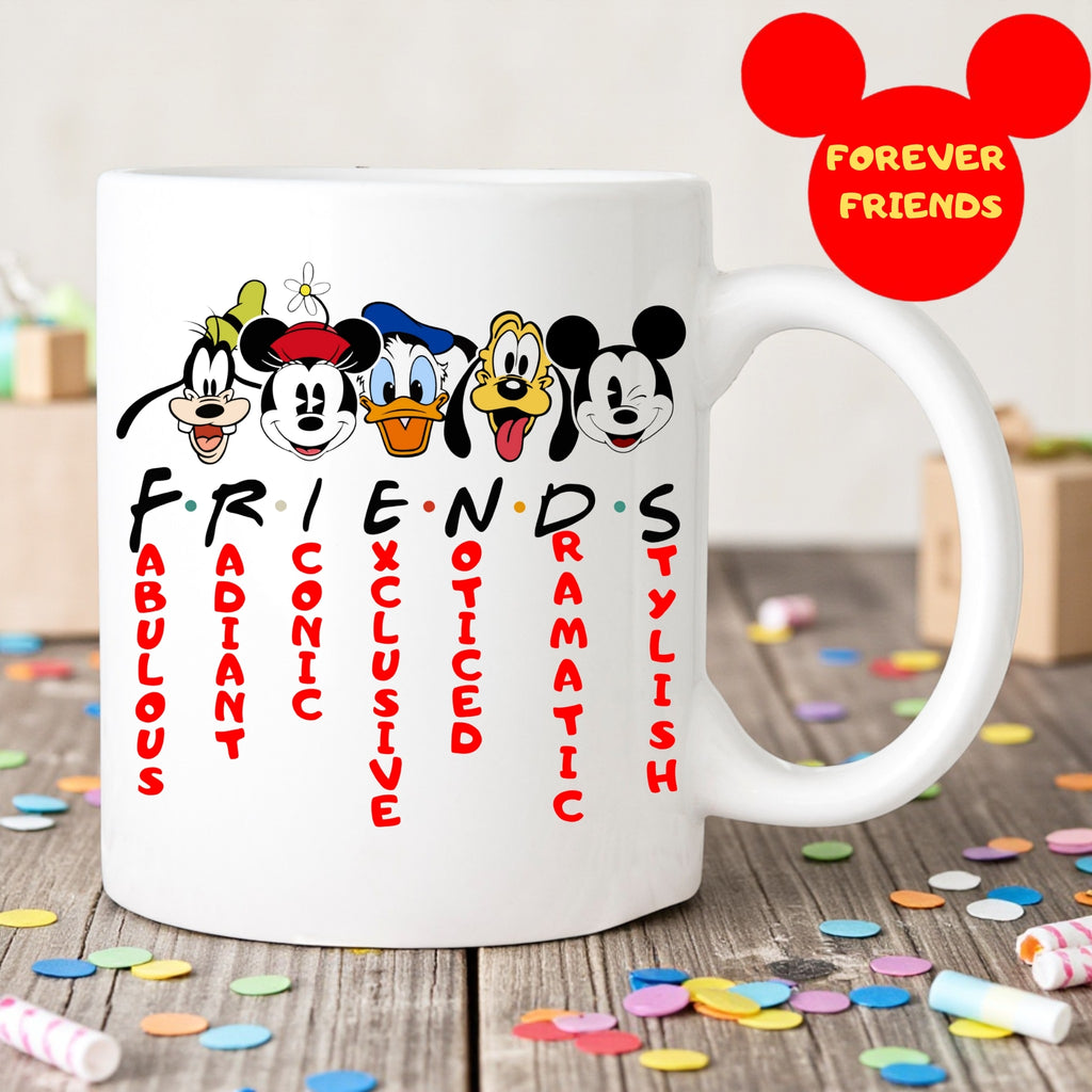 Mickey and Friends Inspired Mug, Mickey Friends Coffee, Disney Lover Gift