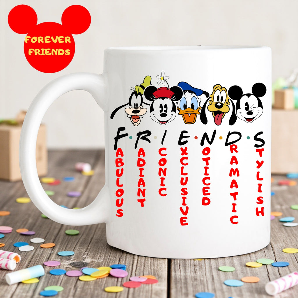 Mickey and Friends Inspired Mug, Mickey Friends Coffee, Disney Lover Gift