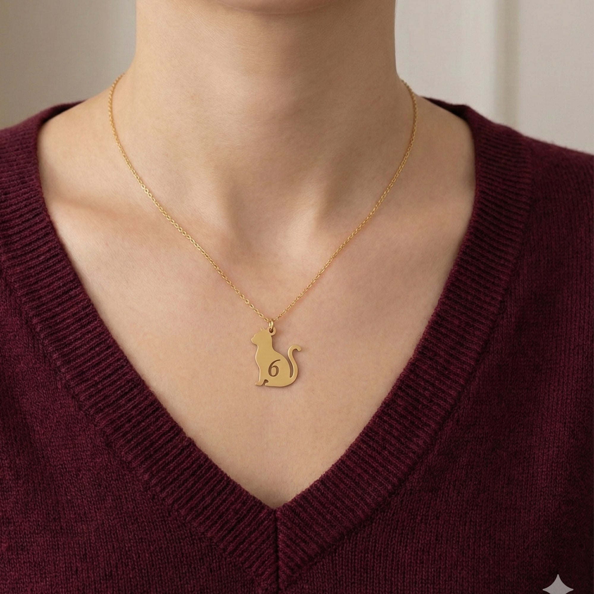 İsme Özel Kedi Kolye