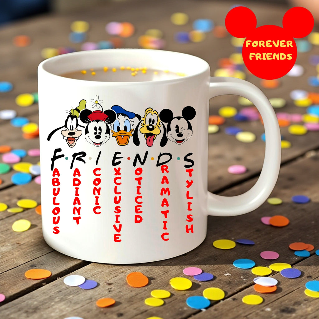 Mickey and Friends Inspired Mug, Mickey Friends Coffee, Disney Lover Gift