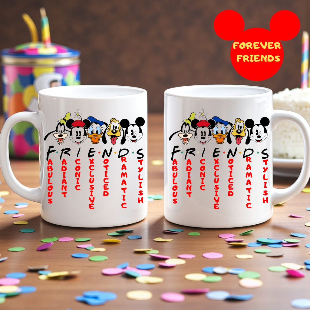 Mickey and Friends Inspired Mug, Mickey Friends Coffee, Disney Lover Gift