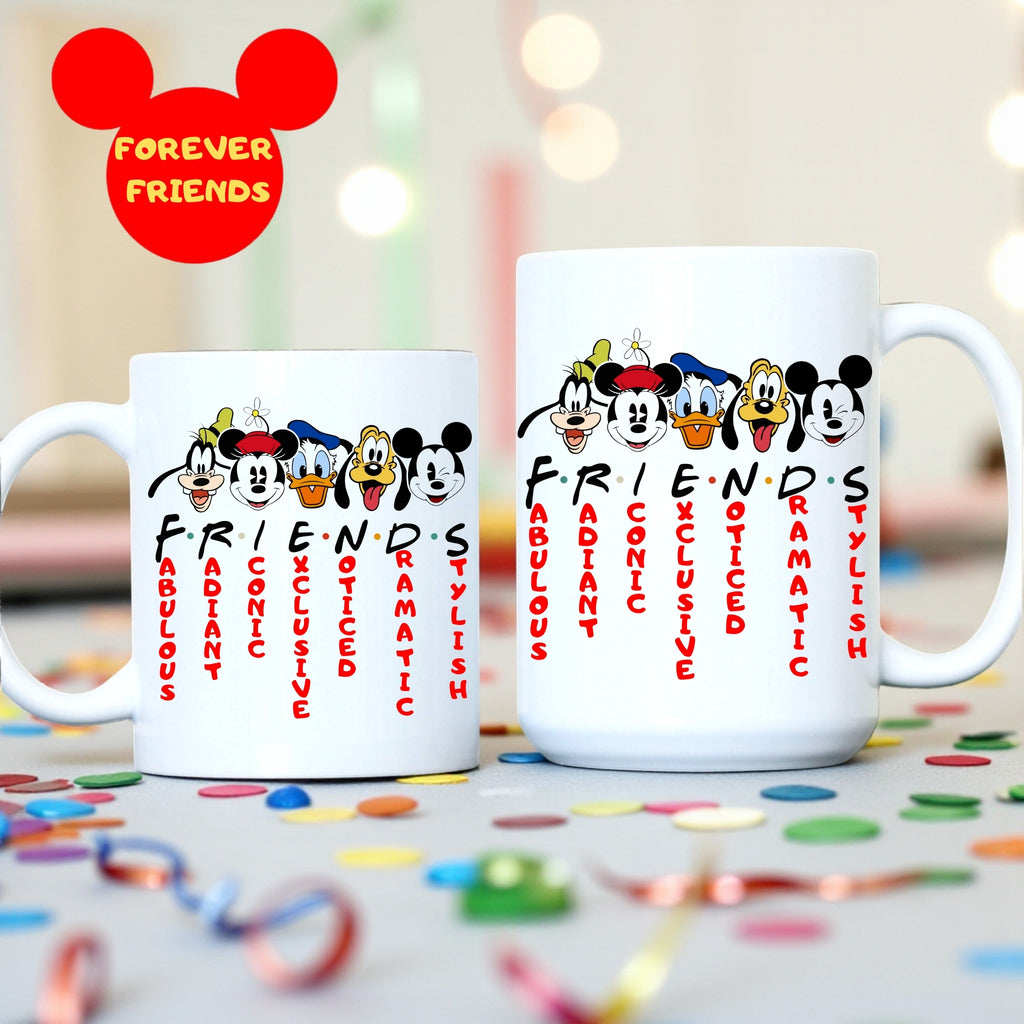 Mickey and Friends Inspired Mug, Mickey Friends Coffee, Disney Lover Gift