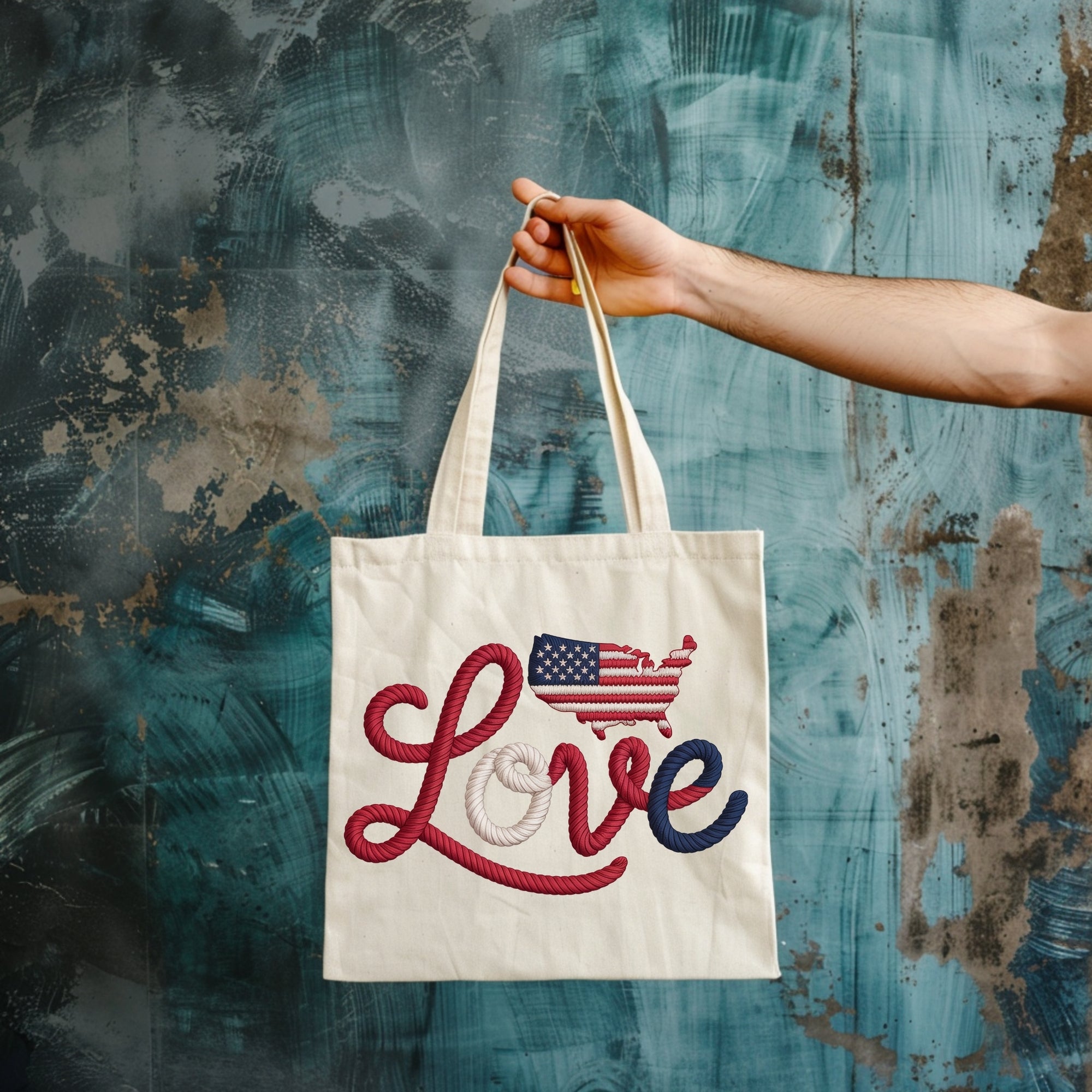 America 250 Love Tote Bag