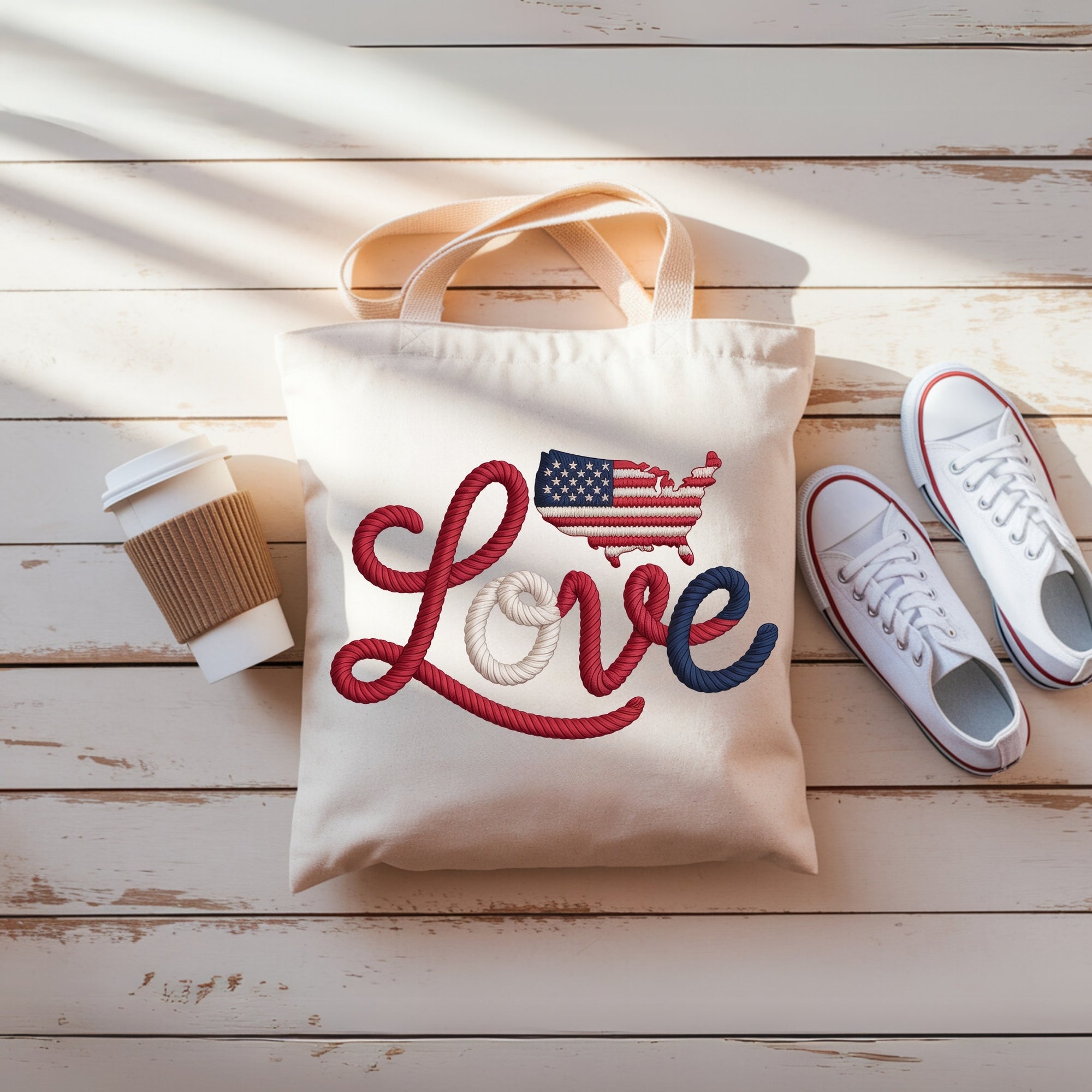 America 250 Love Tote Bag