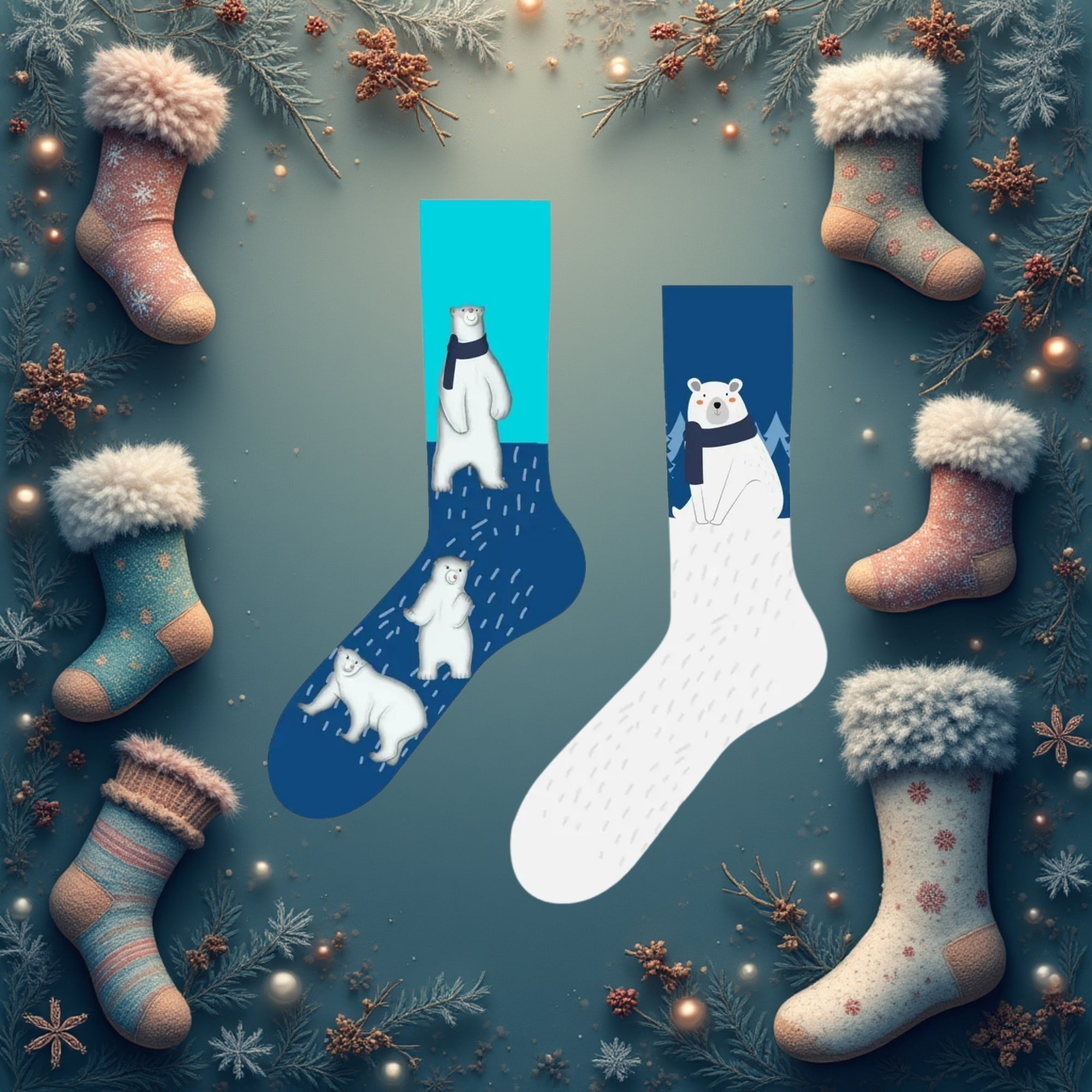 Eşleri Farklı Polar Bey Çorap