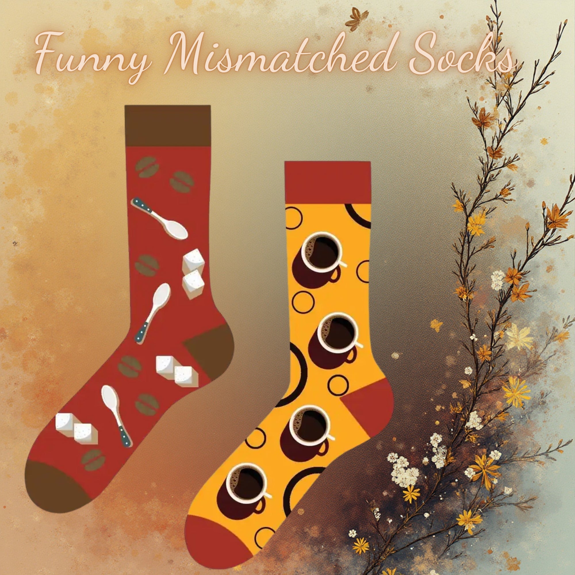 Eşleri Farklı Coffee Lovers Çorap