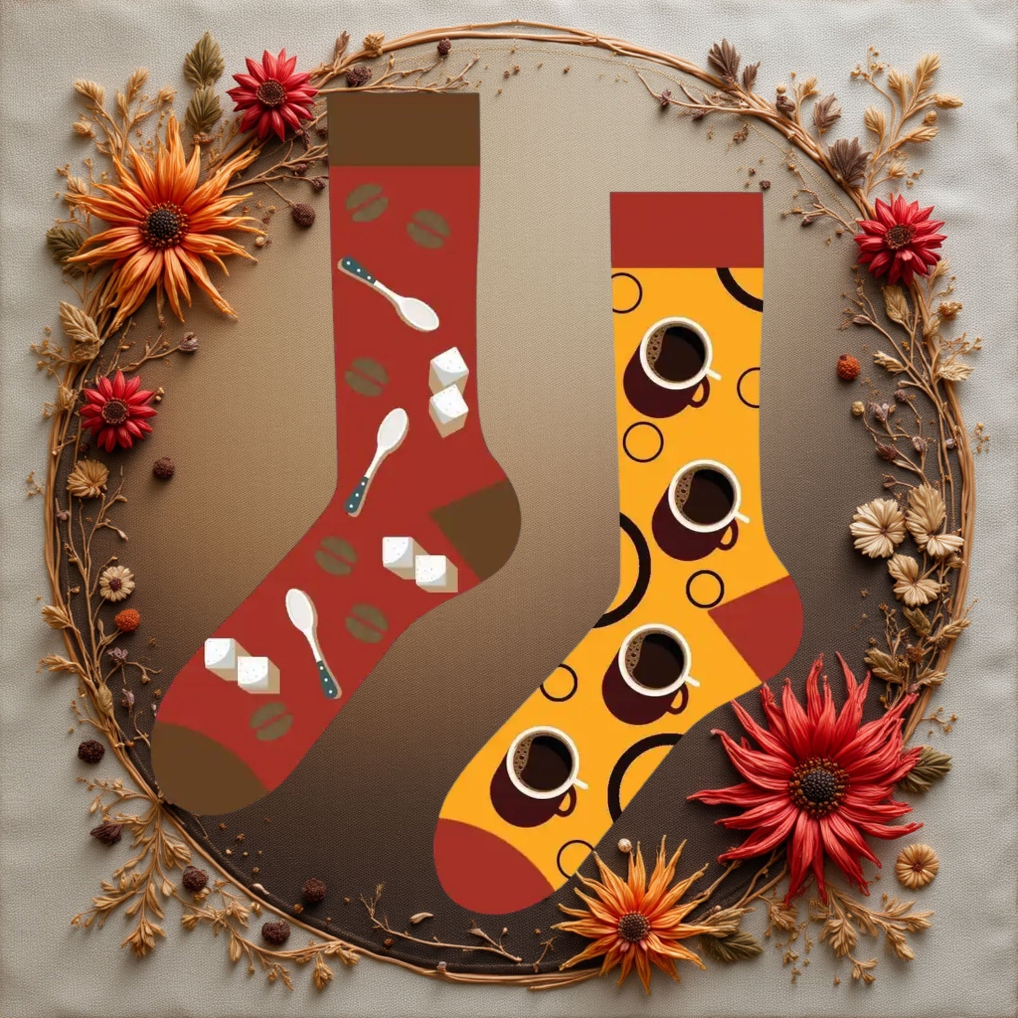 Eşleri Farklı Coffee Lovers Çorap