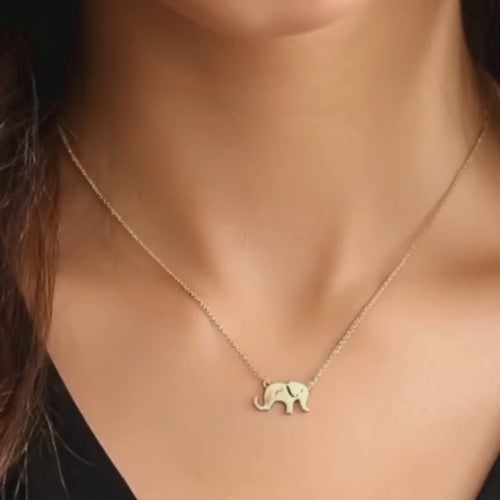 İsme Özel Filli Şans Kolye