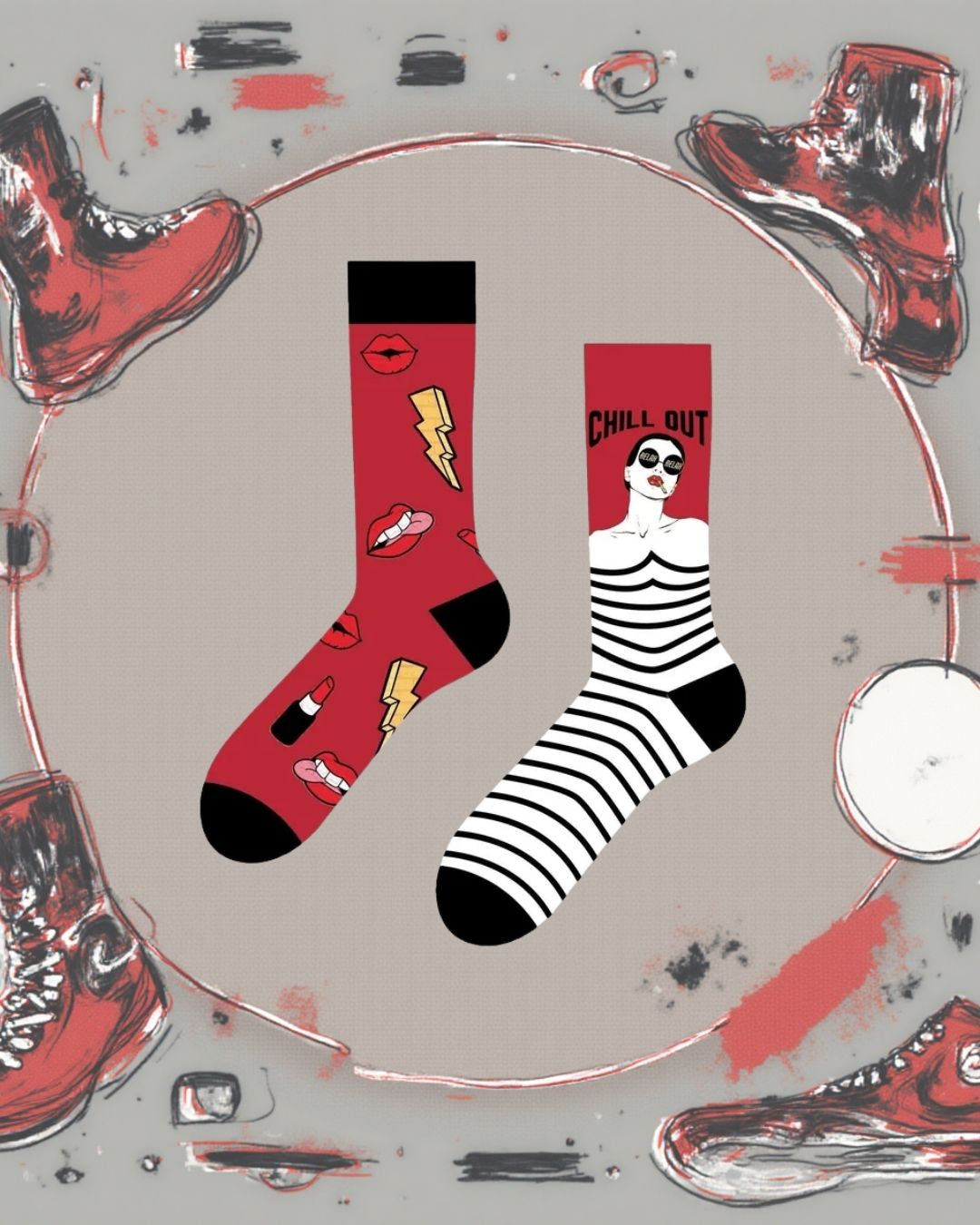 Eşleri Farklı Chill Out Çorap